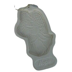 VTG Longaberger Hope Angel Brown Bag Cookie Art Mold Christmas Chocolate Craft